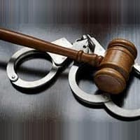 gavel and handcuffs for soclal