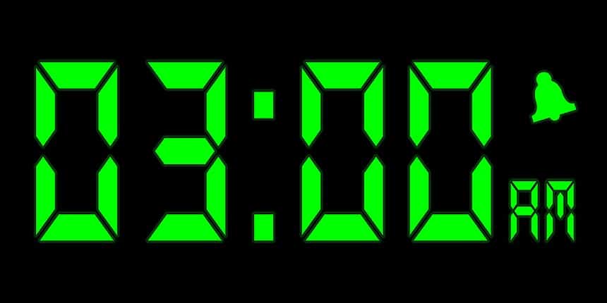 Digital Clock | 3:00 a.m.