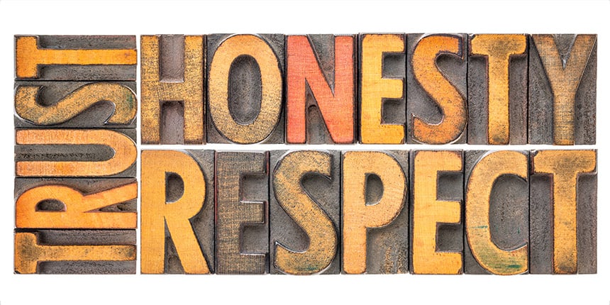 Trust, Honesty, Respect