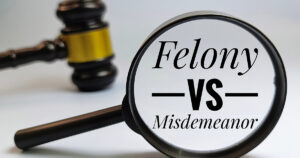 misdemeanor vs felony bail Georgia